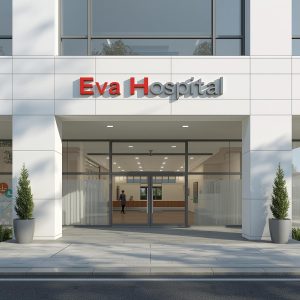generate a image of hospital named eva hospital.jpg